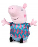 PELUCHE PEPPA PIG : GEORGE CHEMISE CACTUS 31 CM - PELUCHE LICENCE PEPPA LE COCHON