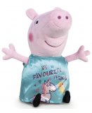 PELUCHE PEPPA PIG ROBE TURQUOISE LICORNE 32 CM - PELUCHE LICENCE PEPPA LE COCHON