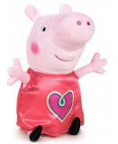 PELUCHE PEPPA PIG TENUE COEUR 31 CM - PELUCHE LICENCE PEPPA LE COCHON