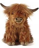 PELUCHE VACHE HIGHLAND AVEC SON 33 CM - LIVING NATURE - AN341