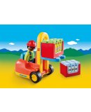 PLAYMOBIL 1.2.3 6959 CHARIOT ELEVATEUR