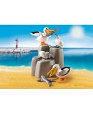 PLAYMOBIL AQUARIUM 9070 FAMILLE DE PELICANS