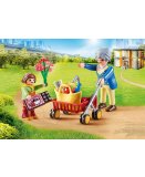 PLAYMOBIL CITY HOPITAL 70194 PETITE FILLE ET GRAND-MERE