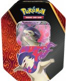 POKEBOX TYPHLOSION DE HISUI 210 V - CARTE A COLLECTIONNER POKEMON - BOITE METAL ROUGE ET NOIR