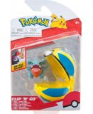 POKEMON CLIP 'N' GO : GRIKNOT ET SA RAPIDE BALL - RAPIDEBALL - FIGURINE - BANDAI - 37718