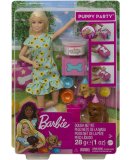 POUPEE BARBIE LA FETE DES CHIENS + 2 CHIENS + ACCESSOIRES - ANNIVERSAIRE - MATTEL - GXV75