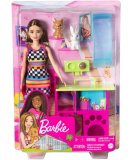 POUPEE BARBIE METIER : ANIMALERIE DE BARBIE AVEC CHIEN ET LAPIN + 3 ACCESSOIRES - POUPEE MANNEQUIN - MATTEL  - MATTEL - HGM62
