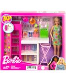 POUPEE BARBIE METIER : LA CUISINE DE BARBIE AVEC 31 ACCESSOIRES + 1 POUPEE MANNEQUIN - MATTEL - HJV38