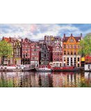 PUZZLE AMSTERDAM MAISONS DANSANTES 1000 PIECES - COLLECTION PAYS-BAS - EDUCA 18458