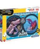 PUZZLE ANIMAUX MARINS POULPE ET MEDUSE - 180 PIECES - COLLECTION NATIONAL GEOGRAPHIC - CLEMENTONI - 29205