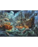 PUZZLE BATEAU PIRATES ET LES CREATURES DE LA MER 6000 PIECES - COLLECTION OCEAN ET BATEAU - CLEMENTONI 36530