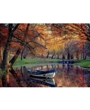 PUZZLE BATEAU SUR LE LAC 2000 PIECES - COLLECTION PAYSAGE ET FORET - BARQUE - EDUCA - 19275