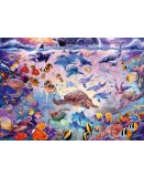 PUZZLE BEAUTE DE L'OCEAN 1000 PIECES - FONDS MARINS, POISSONS, TORTUES - SCHMIDT - 56758