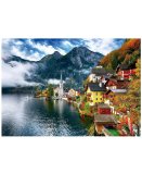 PUZZLE BORD DU LAC D'HALLSTATT, AUTRICHE 1500 PIECES - PAYSAGE, MONTAGNE, ALPES - EDUCA - 19939