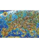 PUZZLE CARTE DE L'EUROPE - 500 PIECES - COLLECTION GEOGRAPHIE - EDUCA - 17962