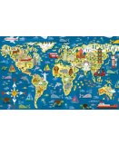 PUZZLE CARTE DU MONDE 200 PIECES - COLLECTION GEOGRAPHIE - EDUCA - 19292