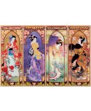 PUZZLE COLLAGE JAPONAIS 4000 PIECES - COLLECTION COSTUMES FOLKLORIQUES - JAPON - GEISHA - EDUCA 19055