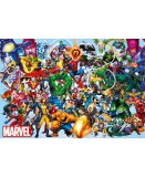 PUZZLE COMICS HEROS MARVEL : HULK SPIDER MAN FLASH CAPTAIN AMERICAN 1000 PIECES - COLLECTION SUPER HEROES - EDUCA 15193