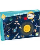 PUZZLE D'OBSERVATION L'ESPACE : FUSEE PLANETE SATELLITE 200 PIECES - DJECO - DJ07413