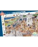 PUZZLE D'OBSERVATION LE CHATEAU FORT 100 PIECES - DJECO - DJ07503
