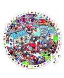 PUZZLE D'OBSERVATION ROND - LES POMPIERS 208 PIECES - JANOD - J02793