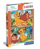 PUZZLE DISNEY - LE ROI LION : SIMBA TIMON PUMBA 2 X 60 PIECES - CLEMENTONI - 21604