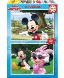 PUZZLE DISNEY : MICKEY ET MINNIE AU PARC 2 X 20 PIECES - EDUCA - 18884