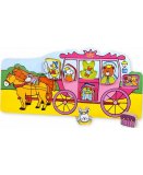 PUZZLE EN BOIS ENFANT A ENCASTRER CARROSSE 7 PIECES - VILAC - 2487