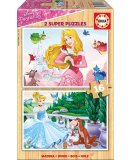 PUZZLE EN BOIS PRINCESSE CENDRILLON ET AURORE 2 X 16 PIECES - EDUCA - 17163