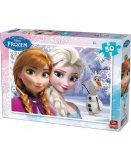 PUZZLE ENFANT DISNEY LA REINE DES NEIGES AVEC ELSA ET OLAF 50 PIECES - KING - 5315B