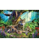 PUZZLE FAMILLE DE LOUP DANS LA FORET 1000 PIECES - COLLECTION ANIMAUX DE LA FORET - RAVENSBURGER 159871