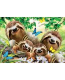 PUZZLE FAMILLE DE PARESSEUX DANS LA FORET 500 PIECES - COLLECTION ANIMAUX - EDUCA - 18450