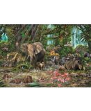 PUZZLE JUNGLE AFRICAINE 2000 PIECES - COLLECTION ANIMAUX SAUVAGES - EDUCA - 16013