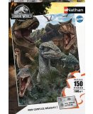 PUZZLE JURASSIC WORLD : T-REX ET PTERANODON DINOSAURES 150 PIECES - COLLECTION ANIMAUX PREHISTORIQUE - NATHAN - 86157