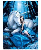 PUZZLE LA LUNE BLEUE 1000 PIECES - ANNE STOKES - COLLECTION LICORNE - CLEMENTONI - 39462