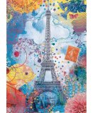PUZZLE LA TOUR EIFFEL MULTICOLORE - 1500 PIECES COLLECTION ARTISTE - NATHAN - 87813