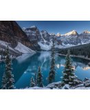 PUZZLE LA VALLEE DES DIX PICS : MONTAGNE ET LAC - 2000 PIECES COLLECTION PAYSAGE CANADA - NATHAN - 87312