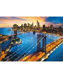 PUZZLE LA VILLE DE NEW-YORK ET LE COUCHER SOLEIL 3000 PIECES - COLLECTION ETAT-UNIS - CLEMENTONI 33546