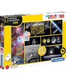 PUZZLE LES PLANETES ET L'ESPACE - 180 PIECES - COLLECTION NATIONAL GEOGRAPHIC - CLEMENTONI - 29206