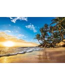 PUZZLE LEVER DU SOLEIL PAYSAGE TROPICAL 1500 PIECES - COLLECTION PLAGE - CLEMENTONI - 31681