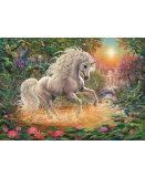 PUZZLE LICORNE BLANCHE DANS LA FORET ENCHANTEE 1000 PIECES - COLLECTION MONDE FANTASTIQUE - RAVENSBURGER 197934