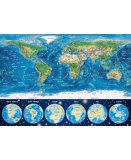 PUZZLE NEON LA CARTE DU MONDE 1000 PIECES - COLLECTION FLUORESCENT - EDUCA - 16760