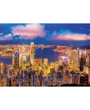 PUZZLE NEON VILLE DE CHINE : HONG KONG 1000 PIECES - COLLECTION FLUORESCENT - EDUCA 18462