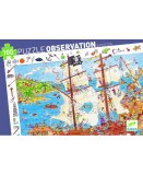 PUZZLE OBSERVATION LES PIRATES 100 PIECES - DJECO - DJ07506