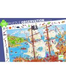 PUZZLE OBSERVATION LES PIRATES 100 PIECES - DJECO - DJ07506