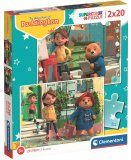 PUZZLE OURS PADDINGTON : A LA MAISON / EN PROMENADE 2 X 20 PIECES - CLEMENTONI - 24788