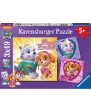 PUZZLE PAT PATROUILLE STELLA ET EVEREST 3 X 49 PIECES - RAVENSBURGER PAW PATROL - 08008