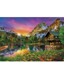 PUZZLE PAYSAGE : LAC ALPIN 6000 PIECES - COLLECTION MONTAGNE ET CHALET - CLEMENTONI - 36531