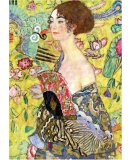 PUZZLE PEINTURE : LA DAME A L'EVENTAIL 1000 PIECES - COLLECTION PEINTRE GUSTAV KLIMT - EDUCA - 19932