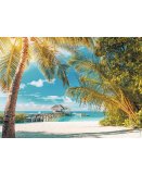 PUZZLE PLAGE PARADISIAQUE - 1500 PIECES COLLECTION EVASION - NATHAN - 87794